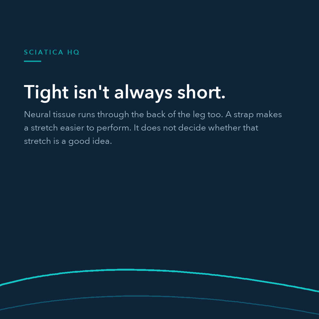 Tight isn't always short — neural tissue runs through the back of the leg too