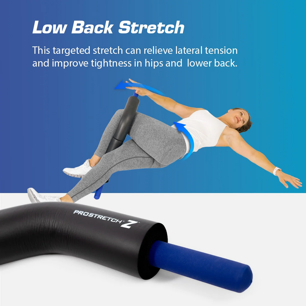 Side-lying trunk and hip position supported by the ProStretch Z
